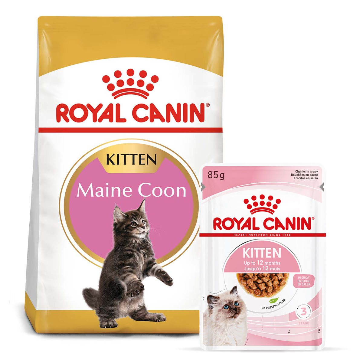 ROYAL CANIN KITTEN Maine Coon 4 kg + Kitten v omáčce 12× 85 g