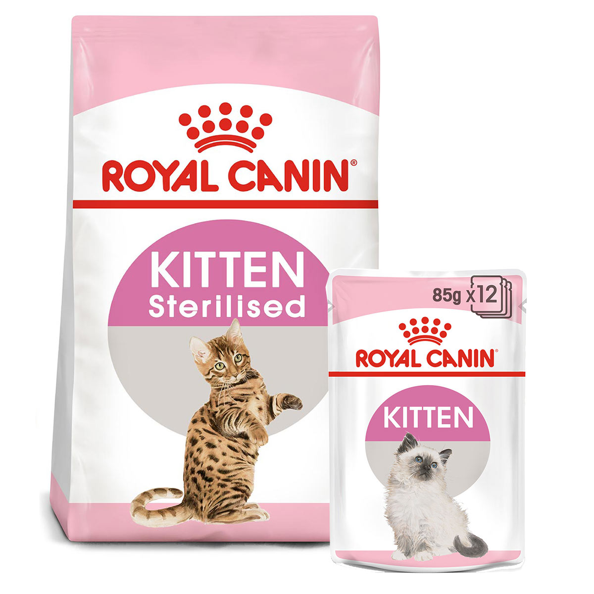 ROYAL CANIN KITTEN Sterilised 3,5 kg + Kitten v omáčce 12× 85 g