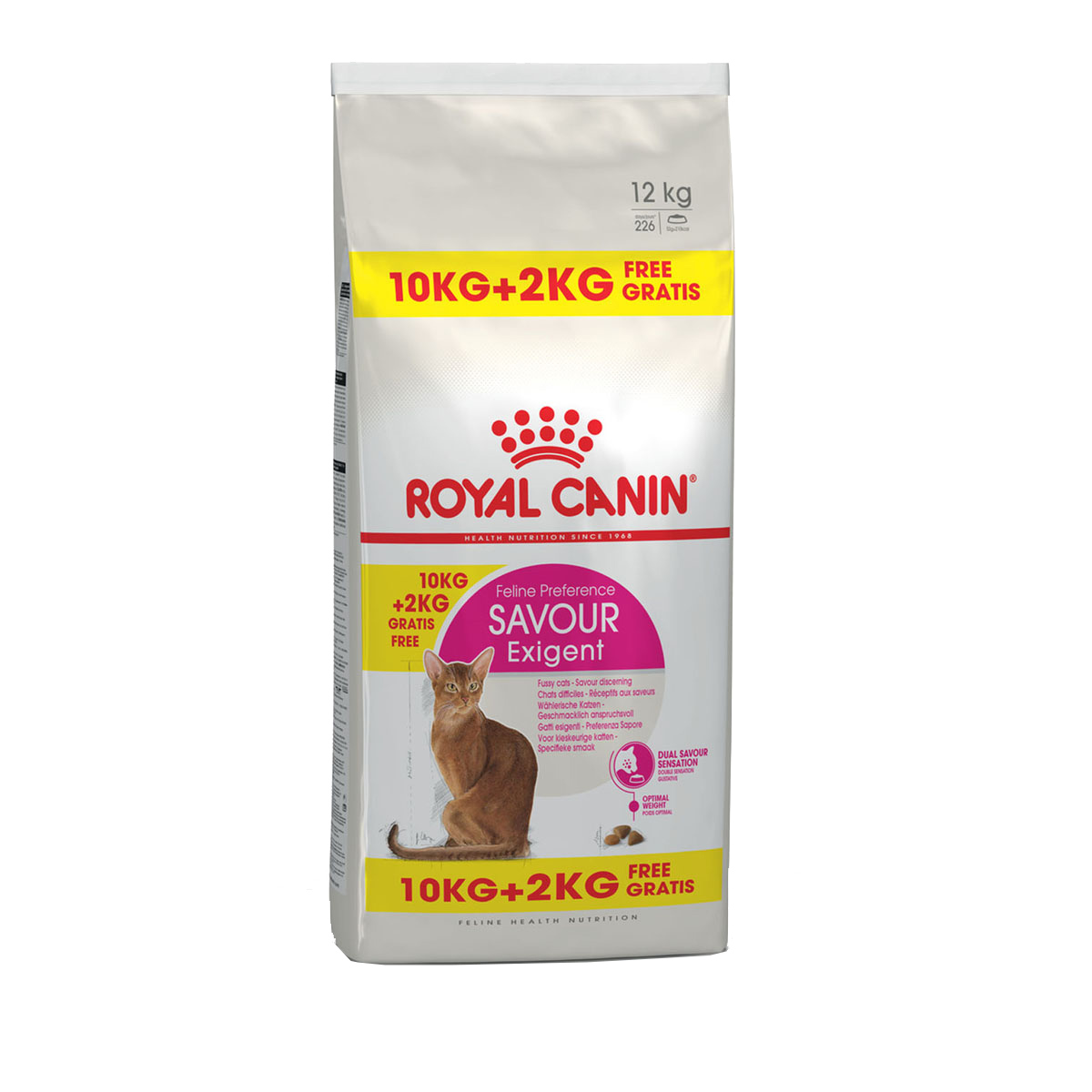 ROYAL CANIN SAVOUR EXIGENT Trockenfutter für wählerische Katzen 10kg + 2kg gratis