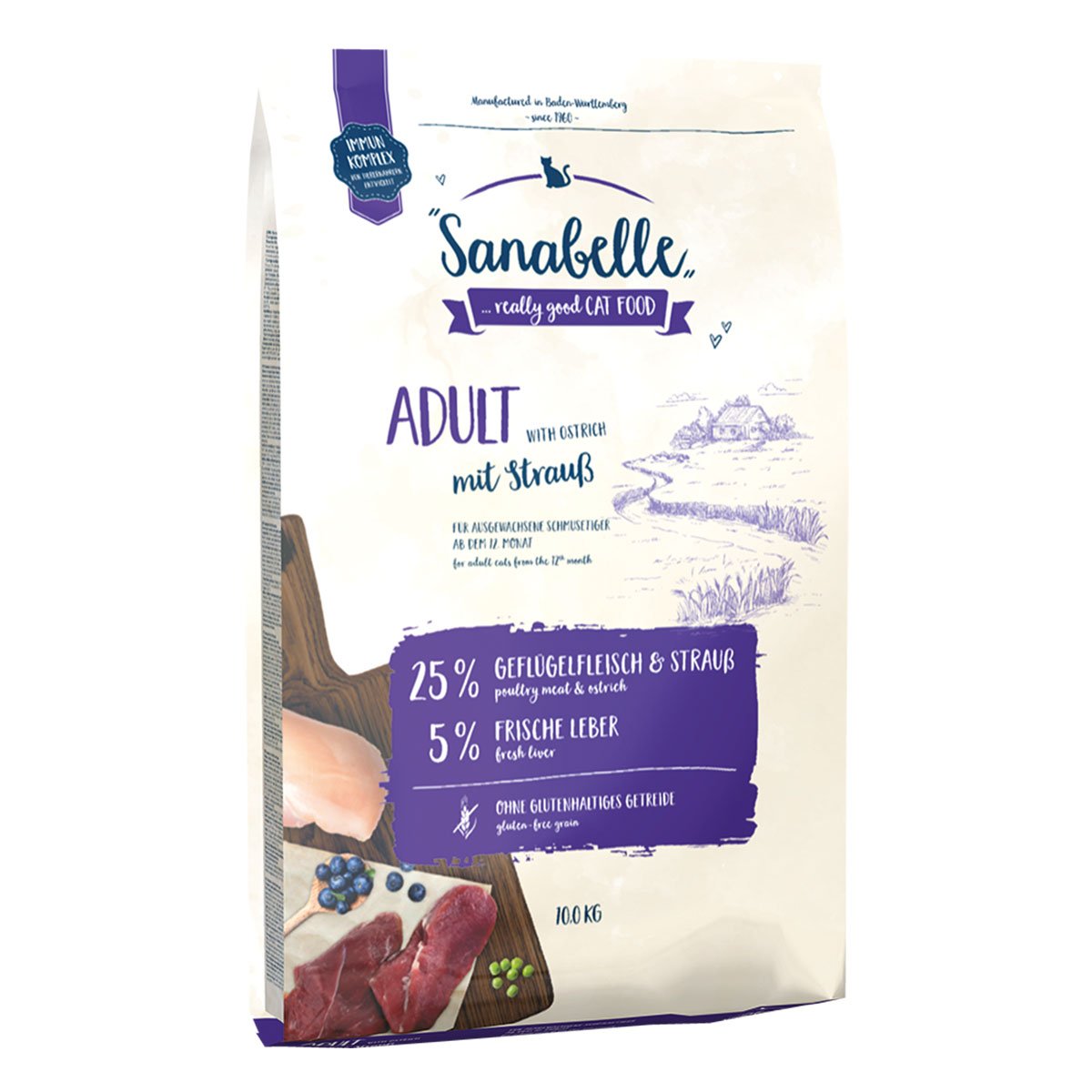 Levně Sanabelle Adult pštros 10 kg