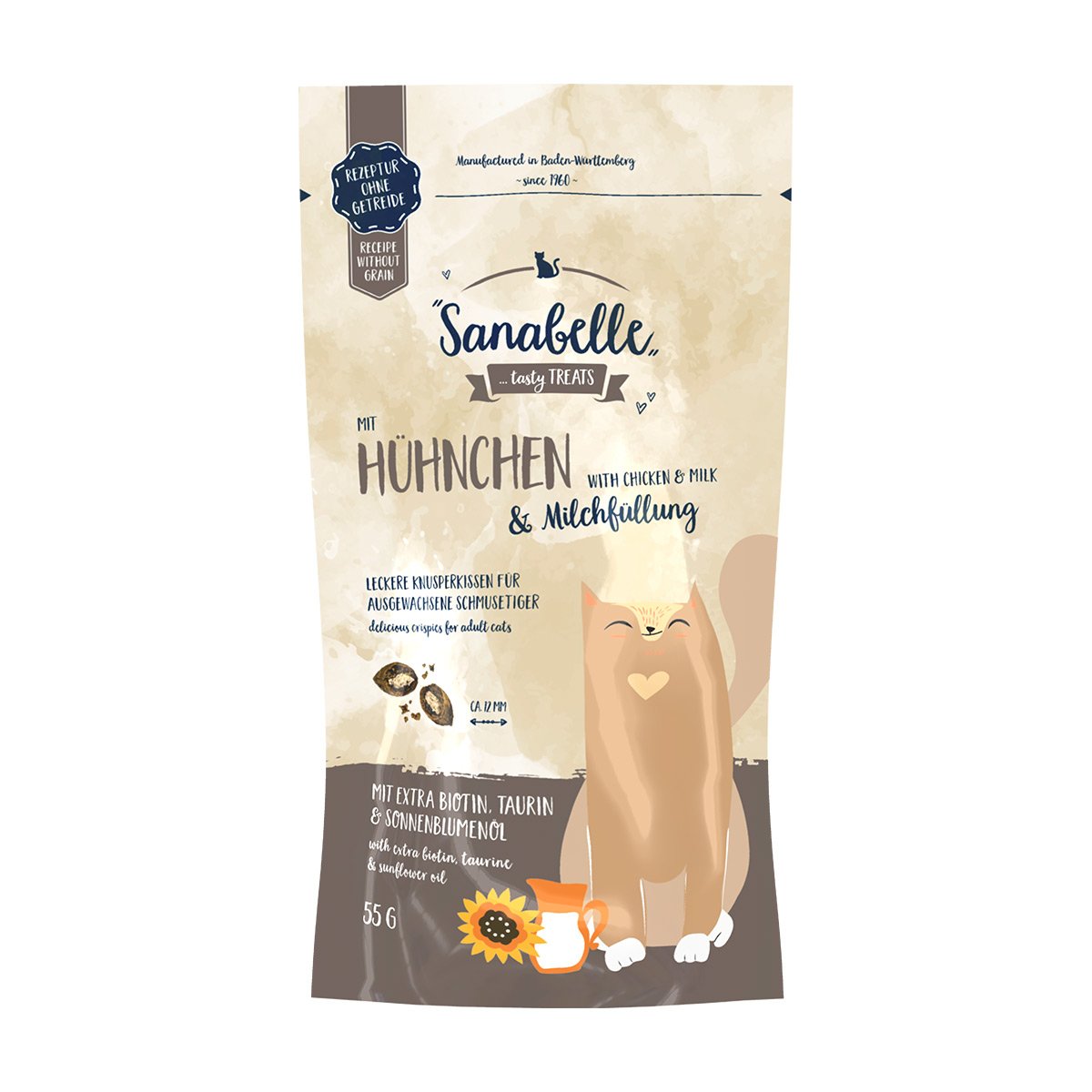 Sanabelle Knusperkissen Huhn & Milch 55g