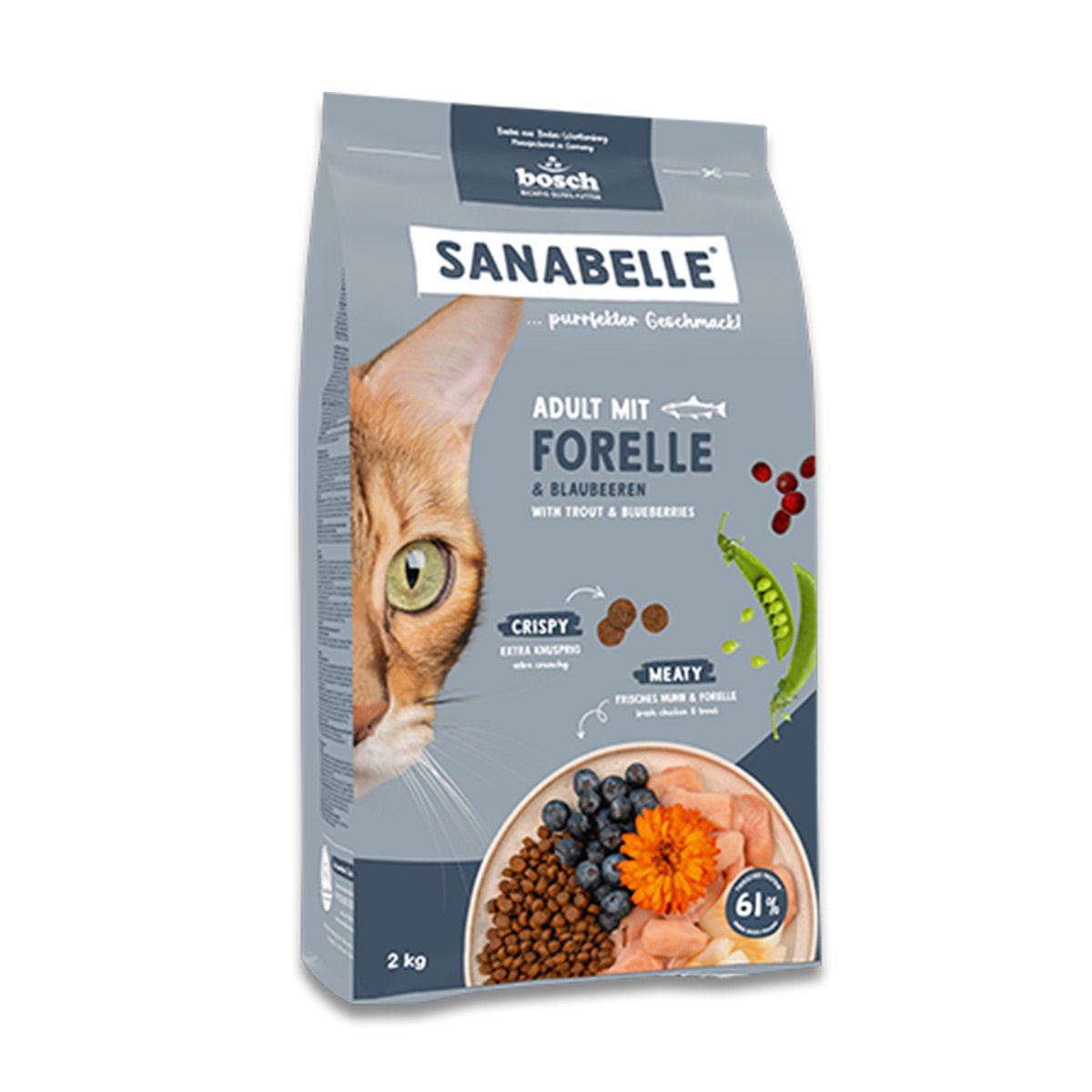 Sanabelle Adult mit Forelle