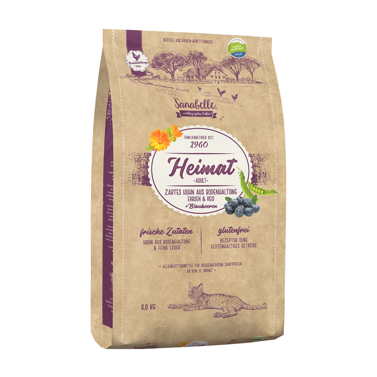 Sanabelle Heimat Adult kuřecí 2 × 8 kg
