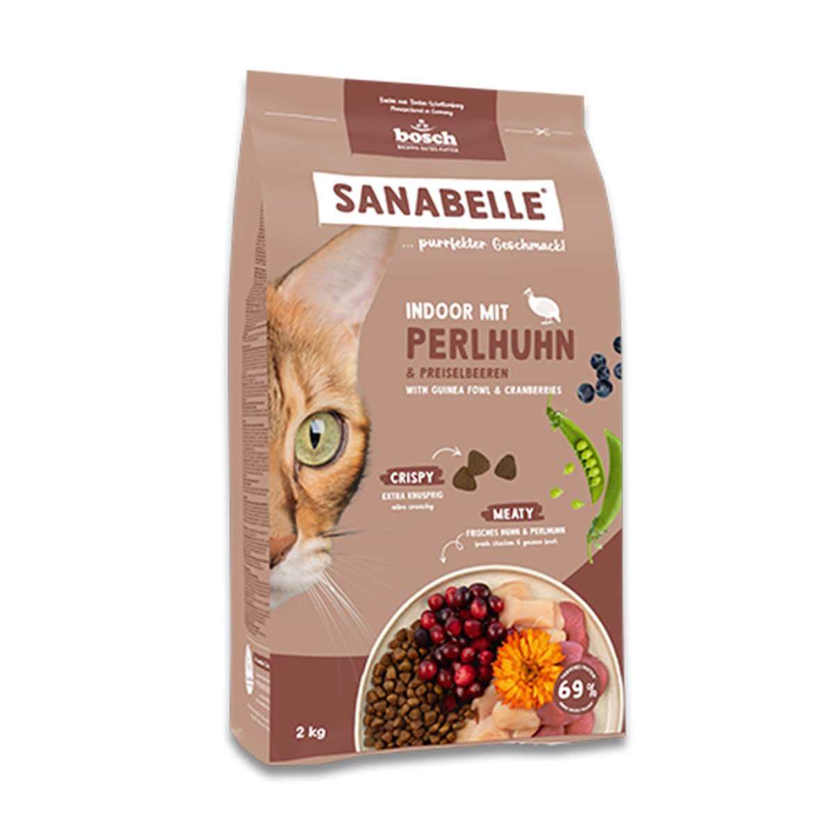 Sanabelle Indoor mit Perlhuhn