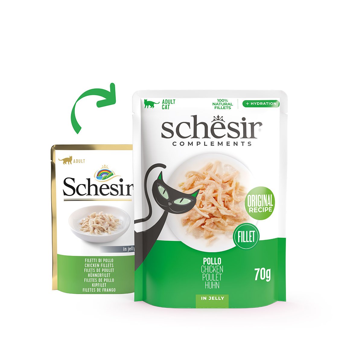Schesir Cat Huhn in Jelly