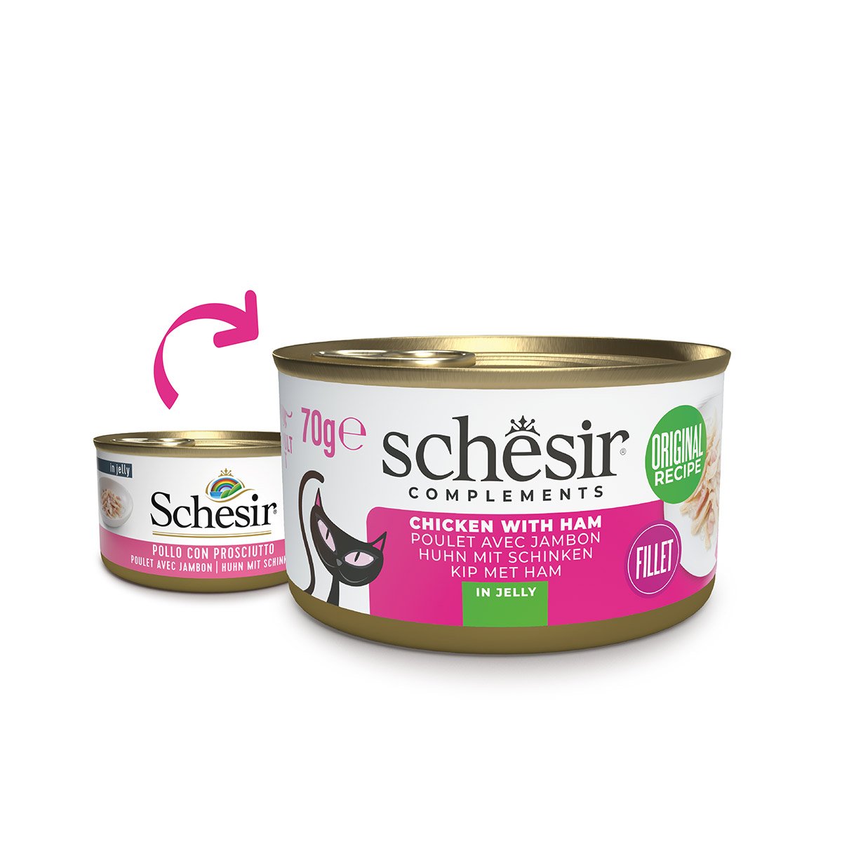 Schesir Cat Huhn mit Schinken in Jelly