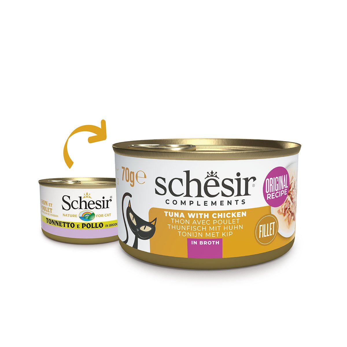 Schesir Cat Thunfisch mit Huhn in Brühe