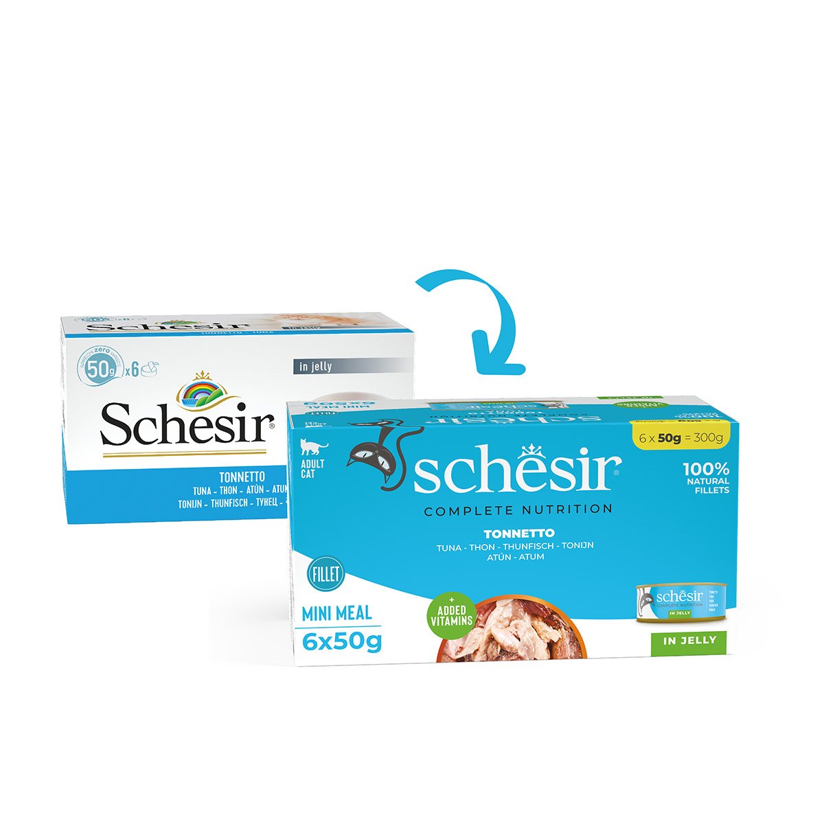 Schesir Cat Complete Thunfisch in Jelly 6x50 g