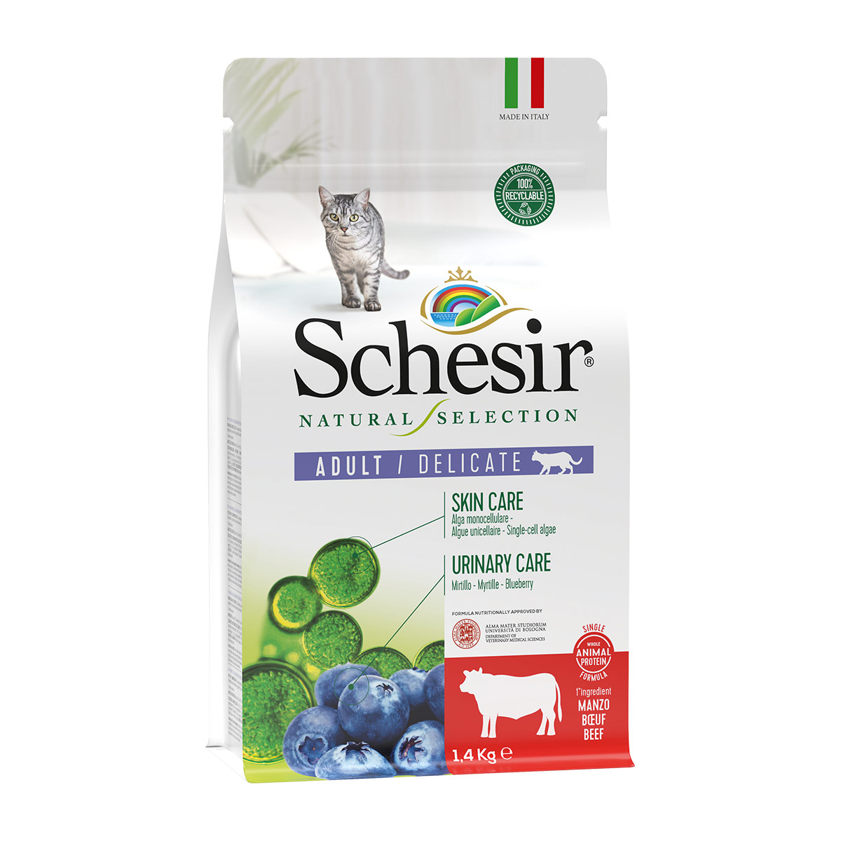 Schesir Cat Natural Selection hovězí, 1,4 kg