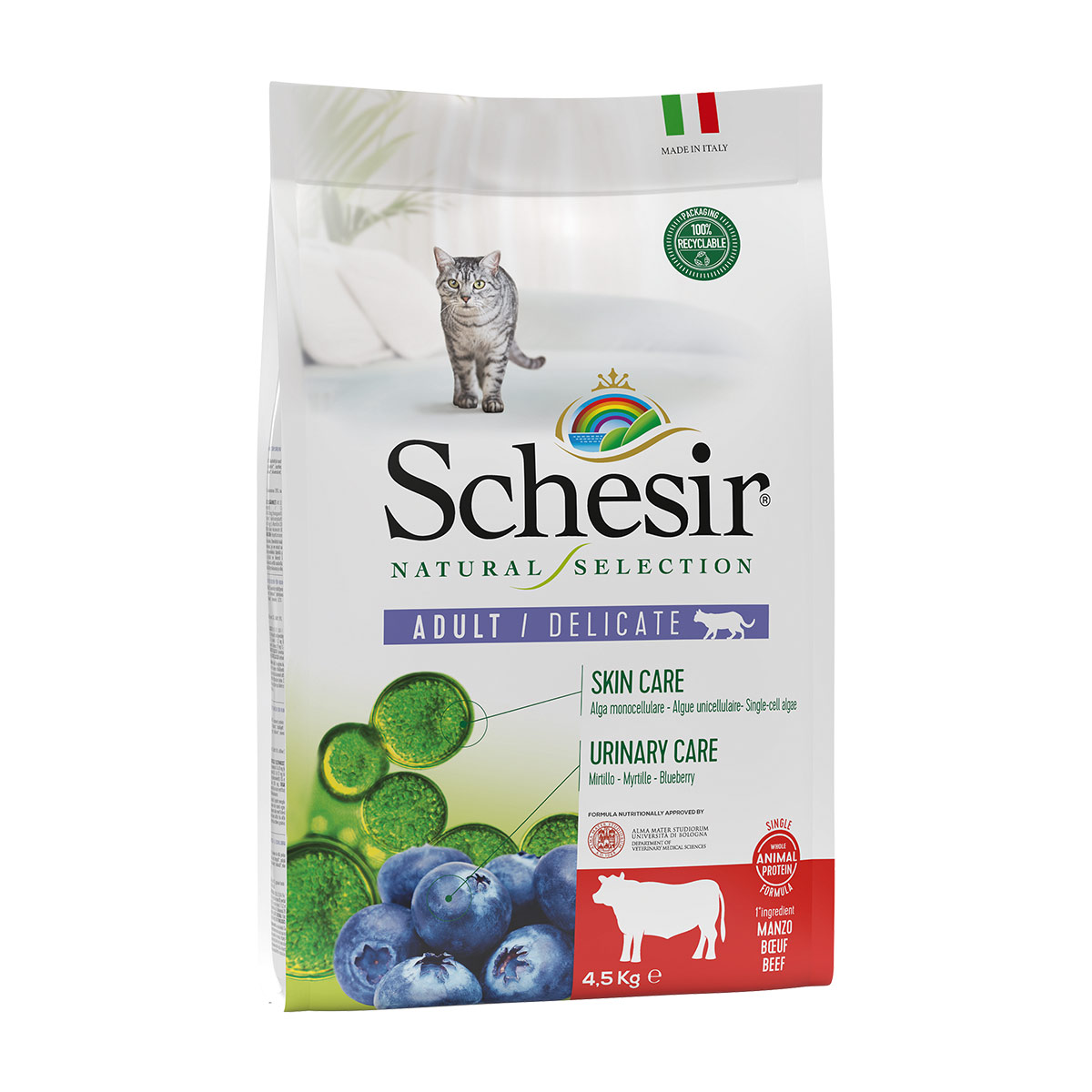 Schesir Cat Natural Selection hovězí 2 × 4,5 kg