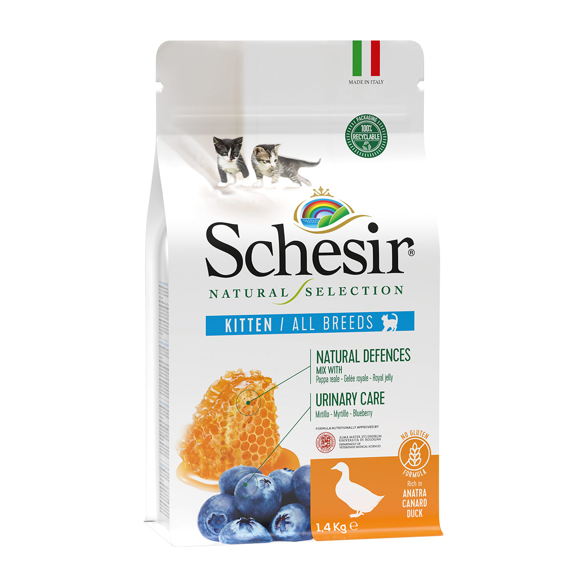 Schesir Cat Natural Selection Kitten kachna,1,4 kg