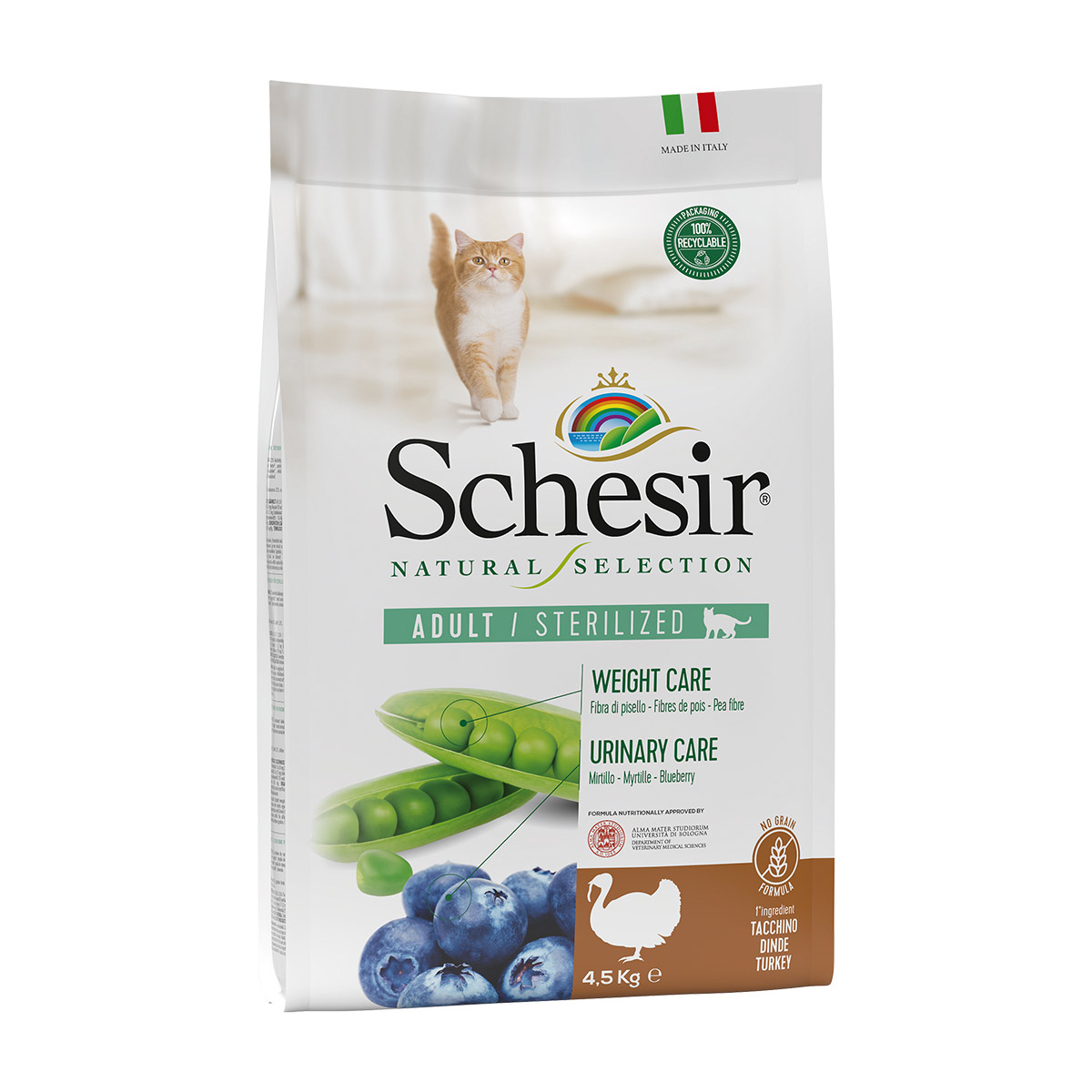Schesir Cat Natural Selection Sterilized Pute 4,5kg