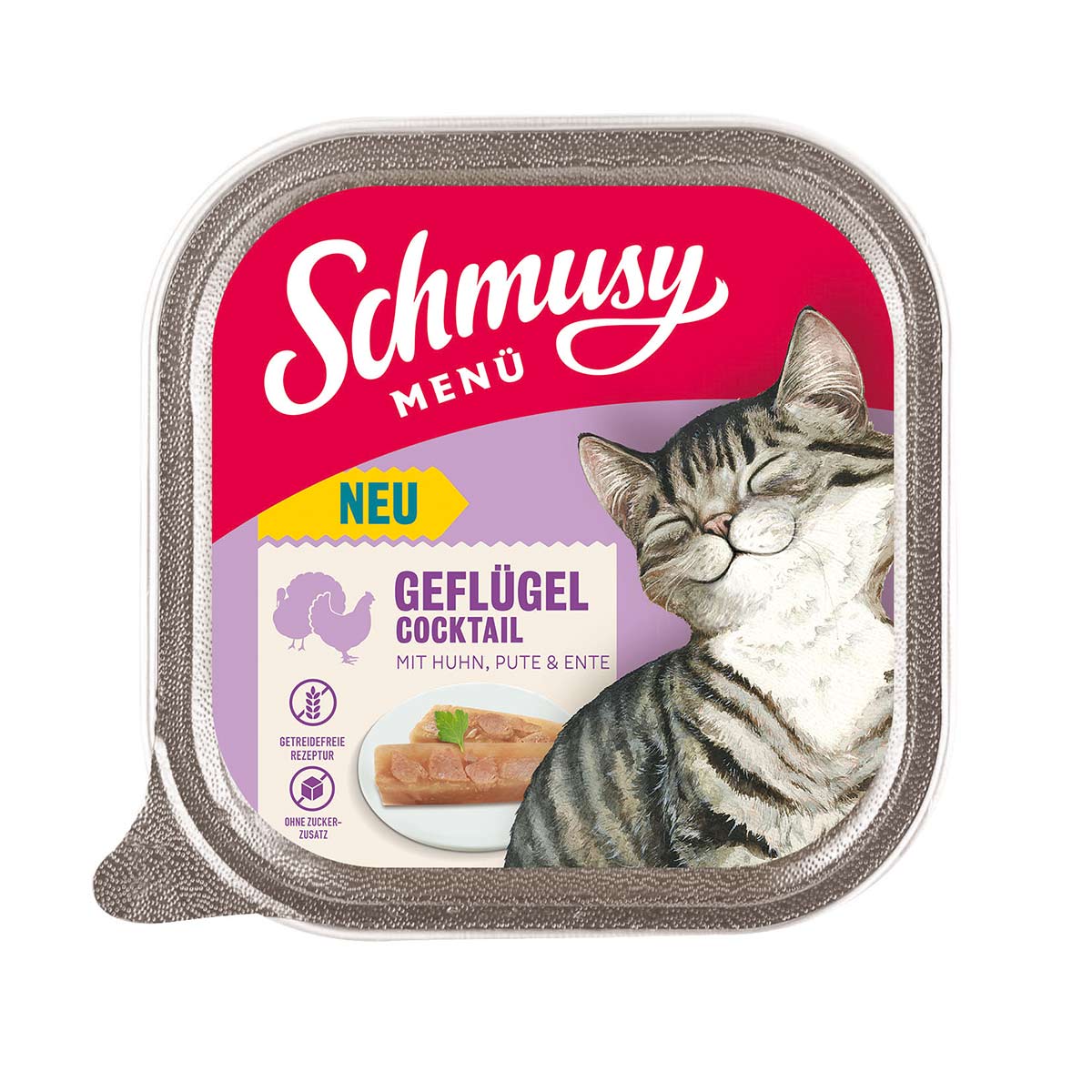 Schmusy Menü směs drůbežího masa 16 × 100 g