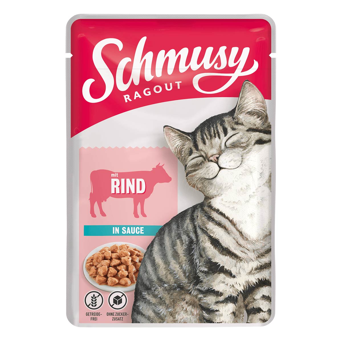 Schmusy ragú s hovězím masem v omáčce 22 × 100 g