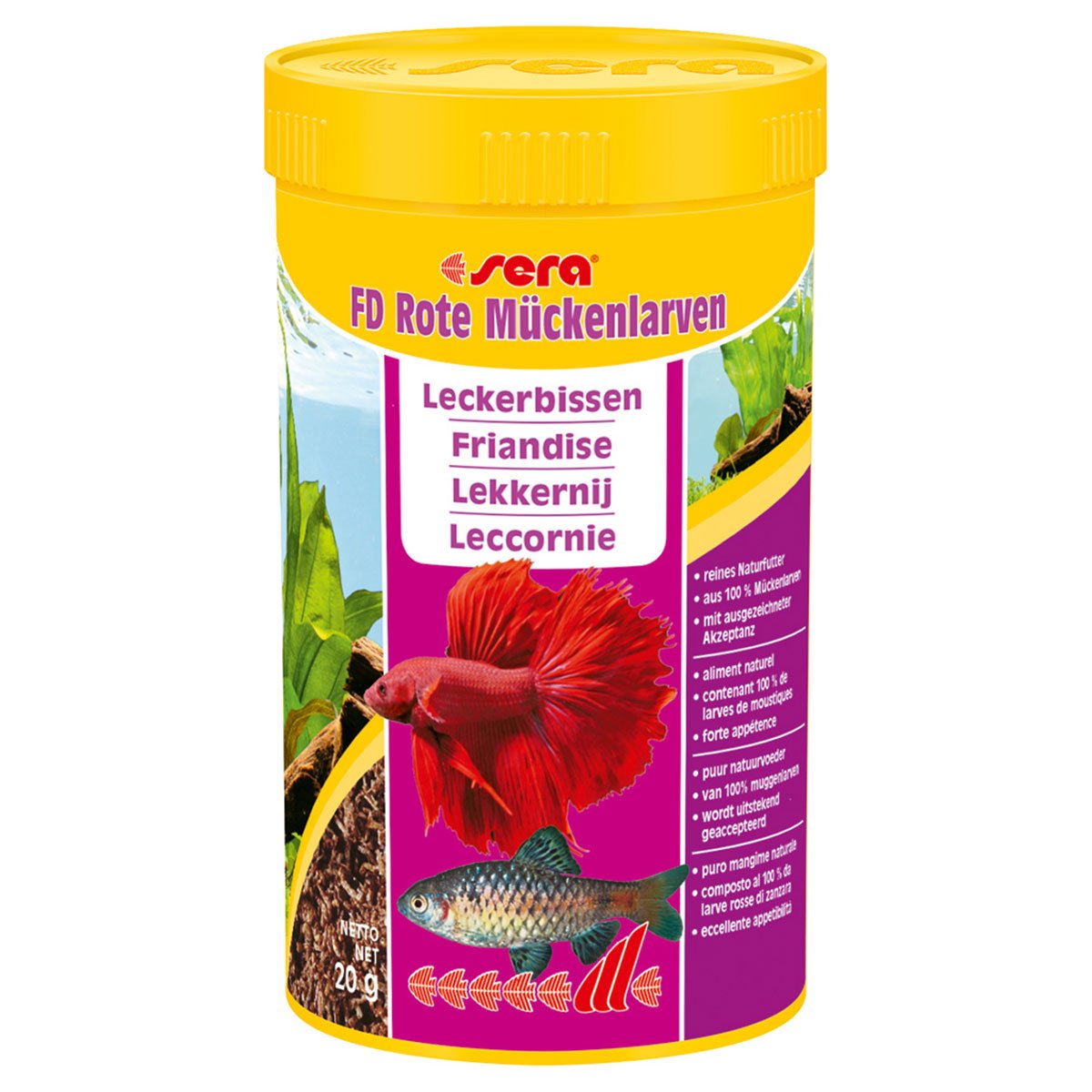 Levně Sera FD červené larvy komárů 250 ml