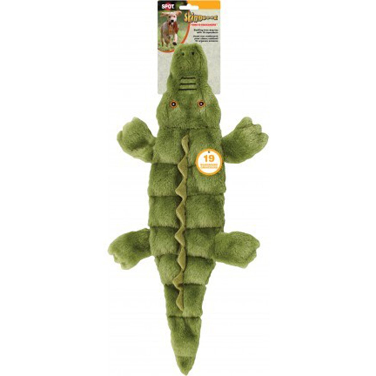 Levně Skinneeez Tons-O-Squeakers aligátor s pískátkem