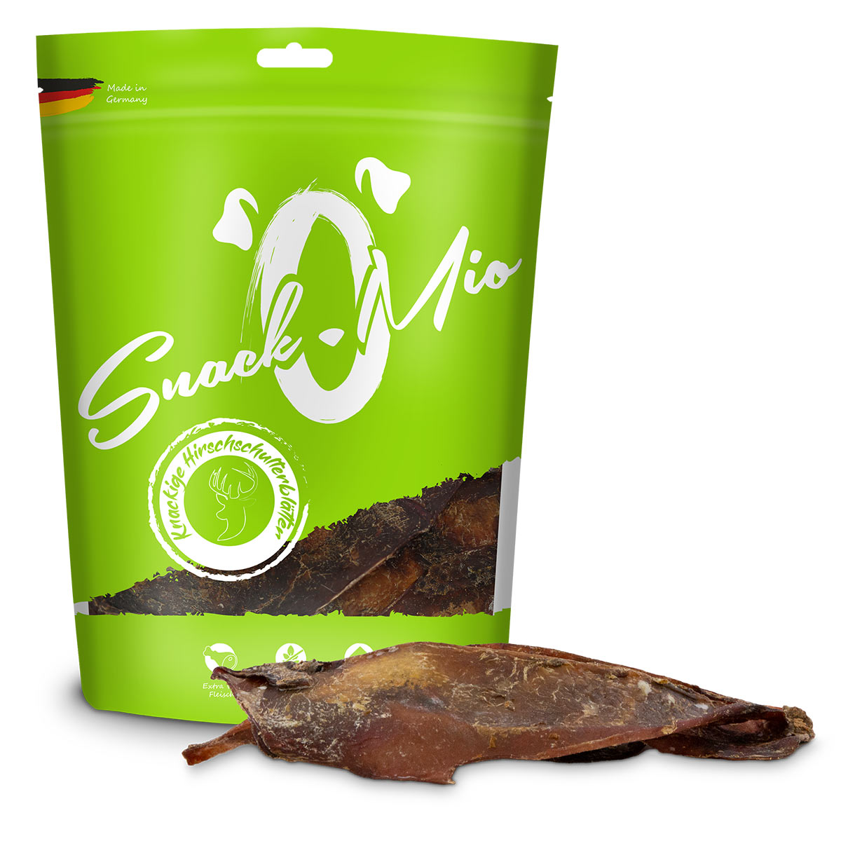 SnackOMio – křupavé jelení lopatky 350 g