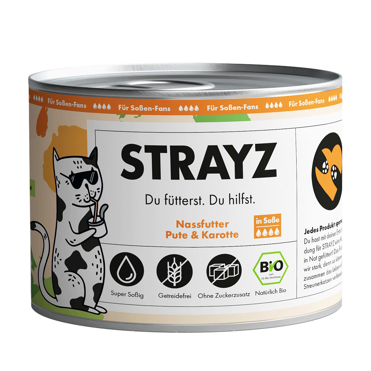 Levně STRAYZ BIO krůta s mrkví v omáčce 6× 200 g