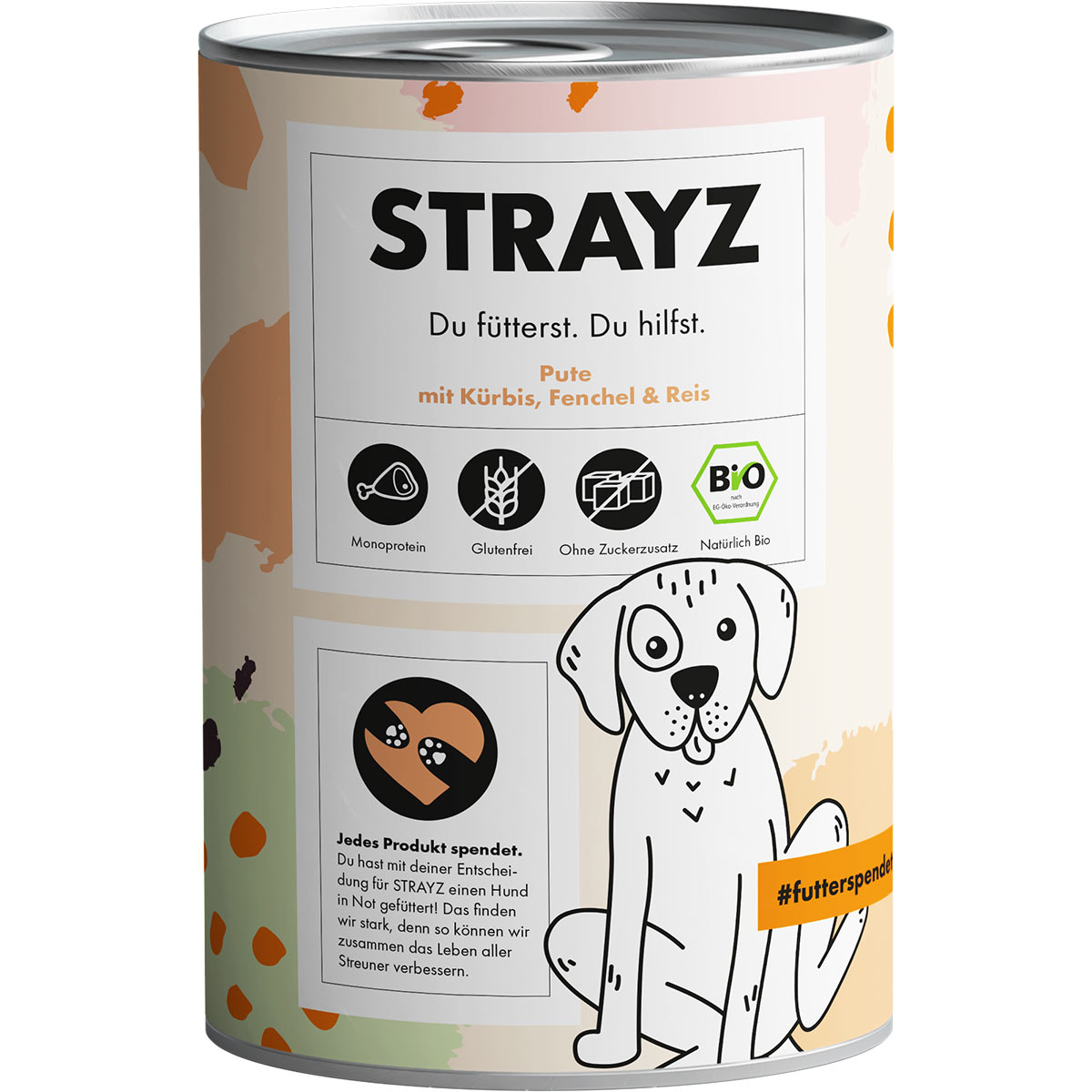 STRAYZ BIO krůta s dýní, fenyklem a rýží 6 × 400 g