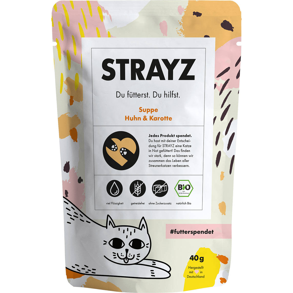 Levně STRAYZ BIO polévka kuřecí maso a mrkev 14 × 40 g