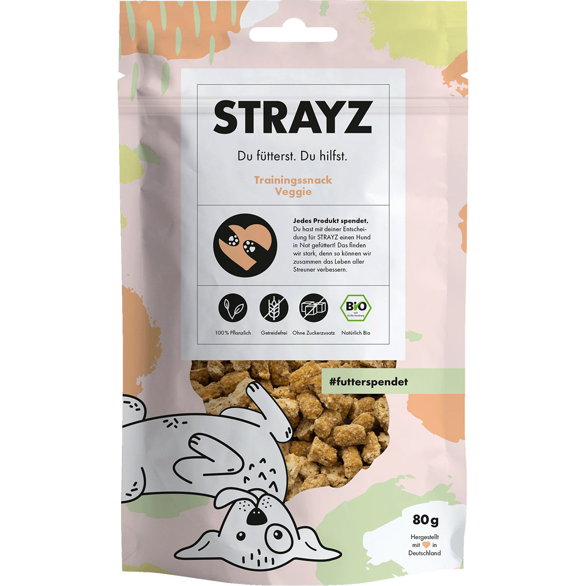 STRAYZ BIO Snack Veggie mit Süßkartoffel & Birne 80g