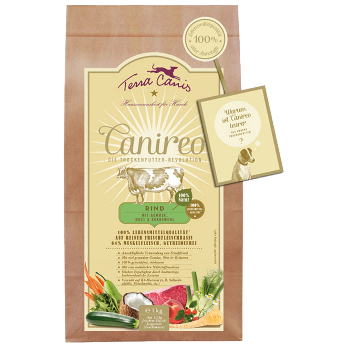 Terra Canis Canireo, hovězí, 1 kg