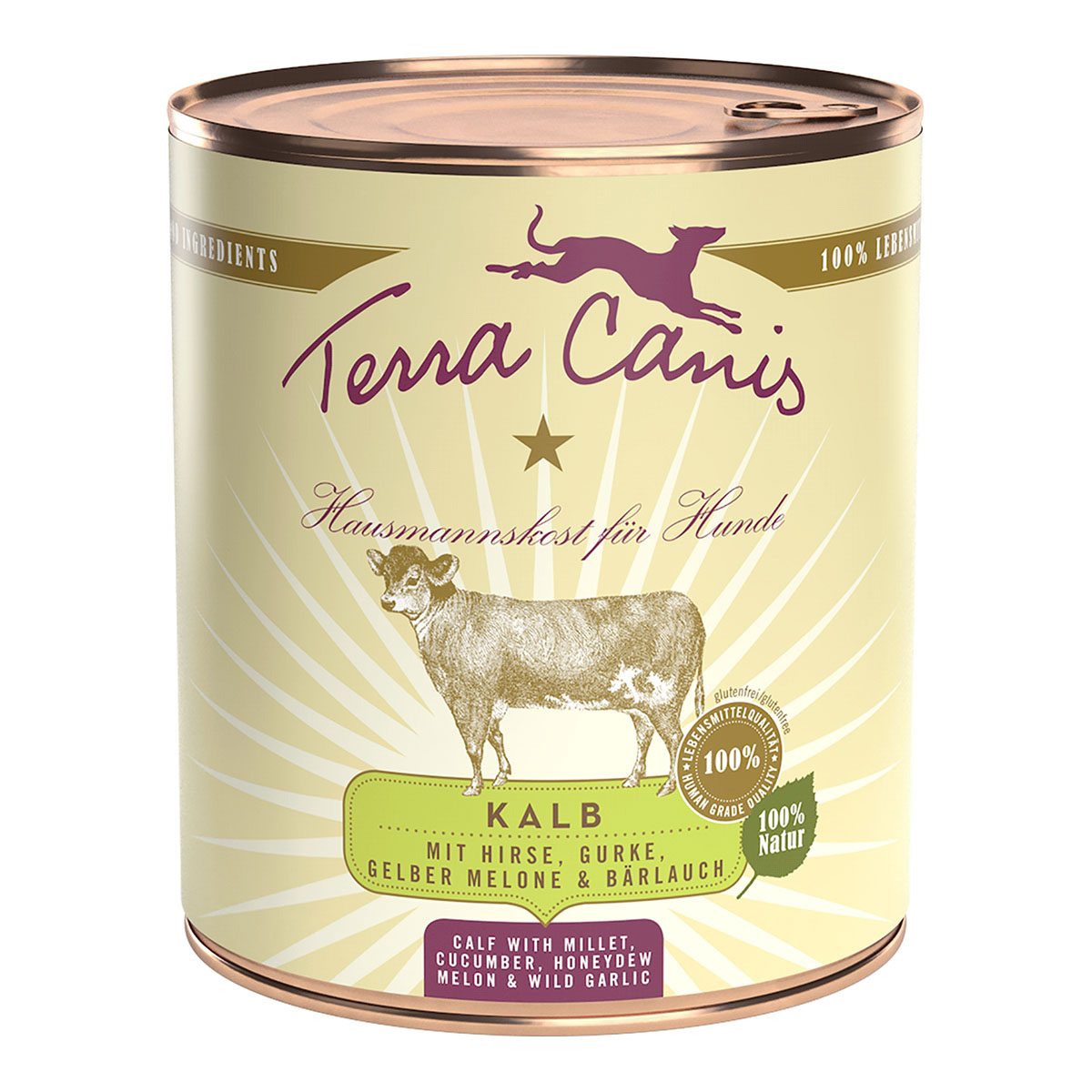 Terra Canis CLASSIC telecí maso s jáhlami, okurkou a melounem 6 × 800 g
