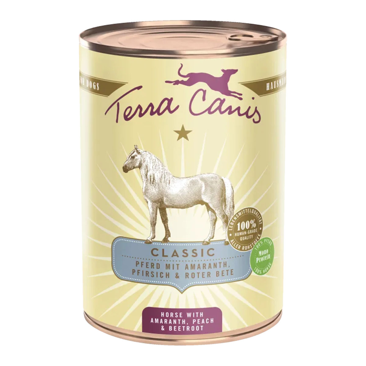 Terra Canis CLASSIC Pferd mit Amaranth, Pfirsich und Roter Bete