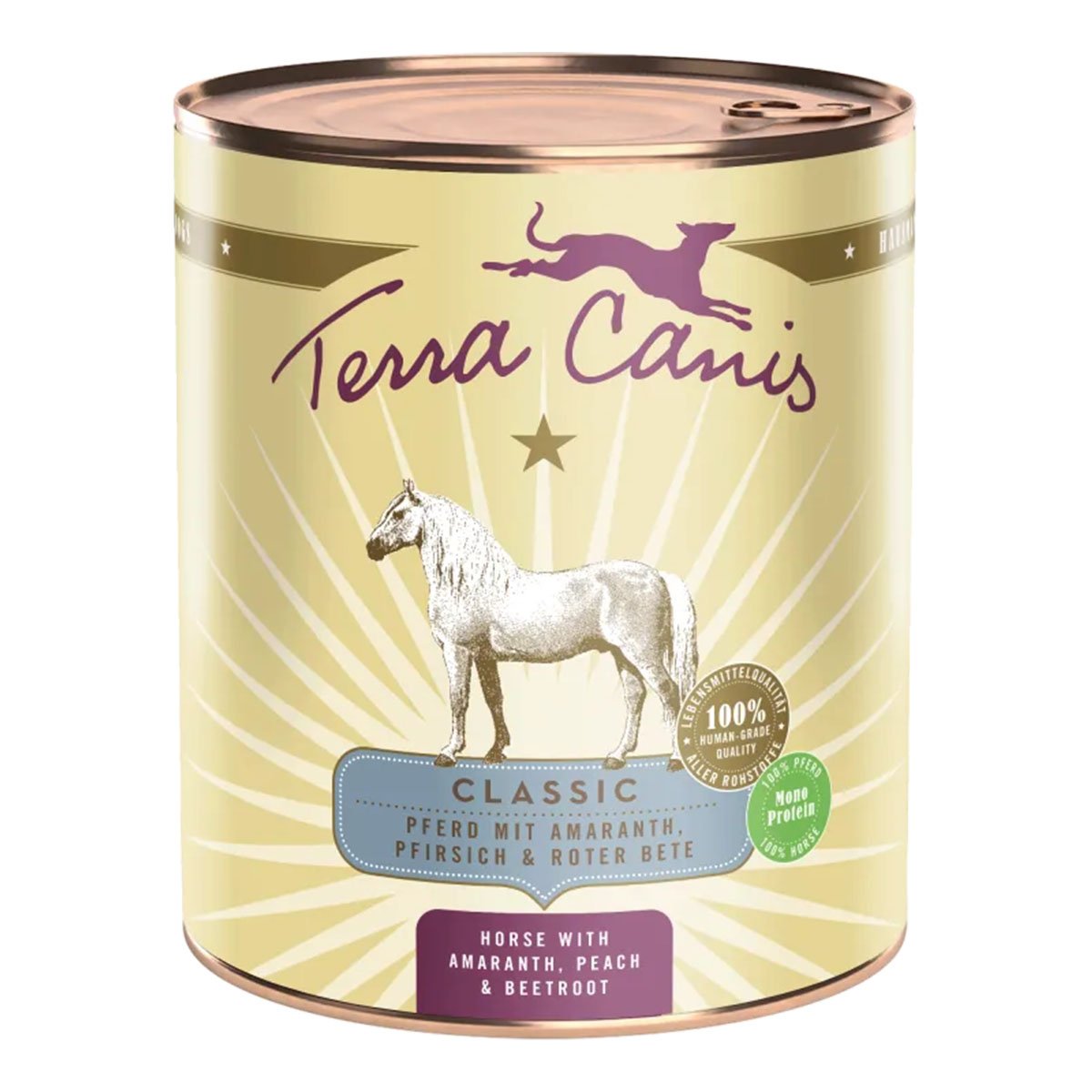 Terra Canis CLASSIC – Pferd mit Amaranth, Pfirsich und Roter Bete