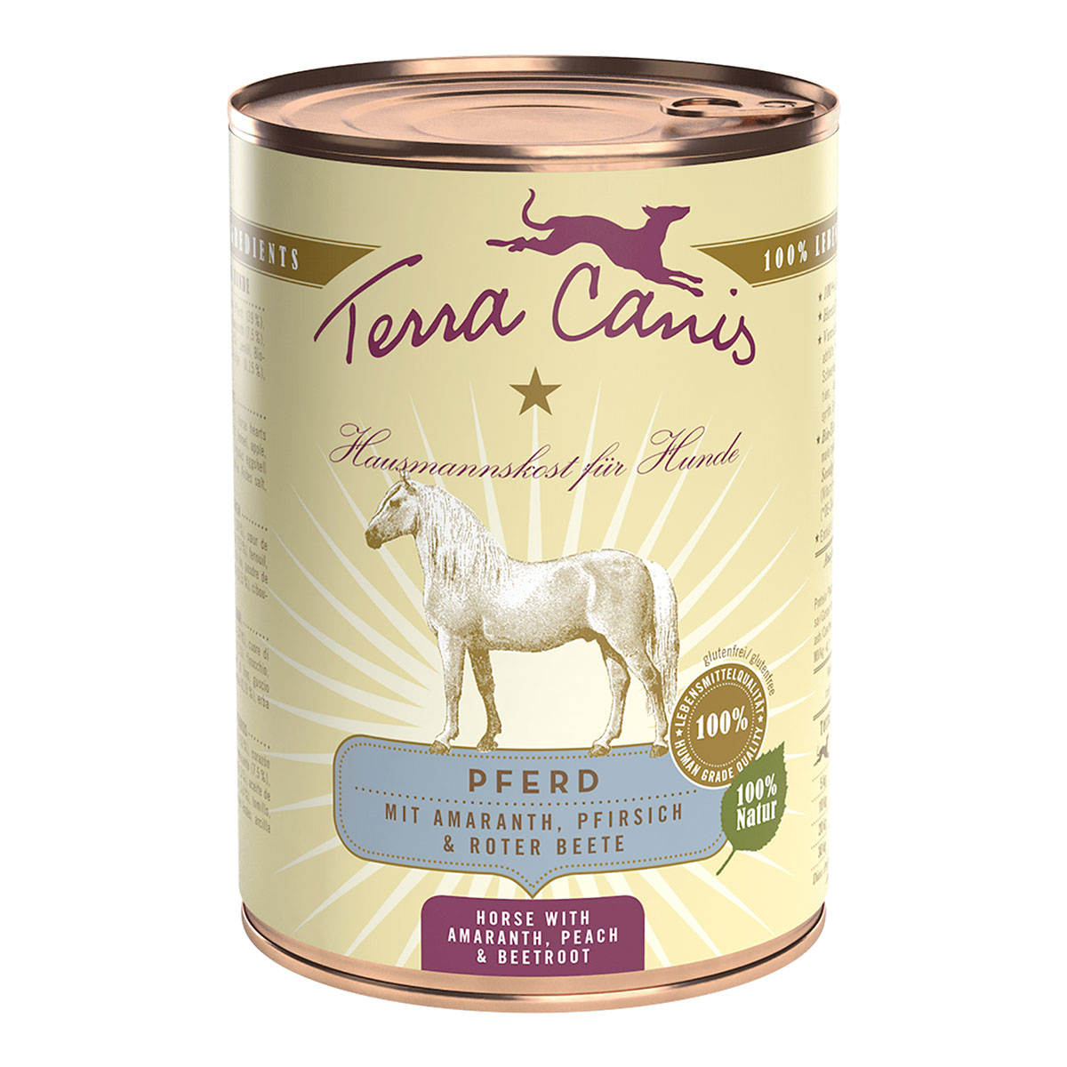 Terra Canis CLASSIC koňské maso s amarantem, broskví a červenou řepou 12 × 400 g