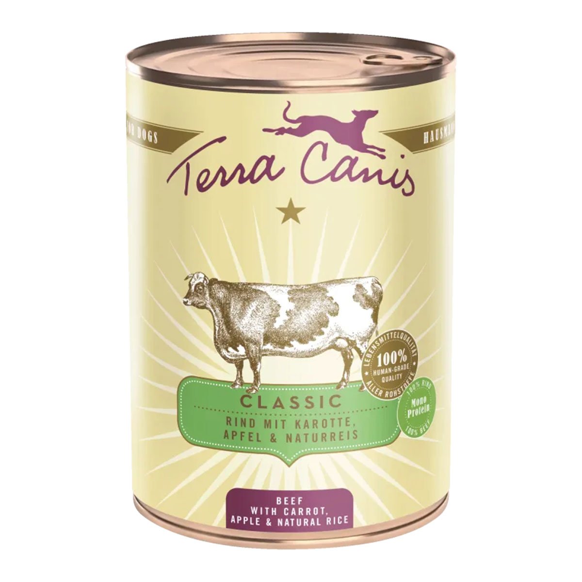 Terra Canis CLASSIC - Rind mit Karotte, Apfel und Naturreis