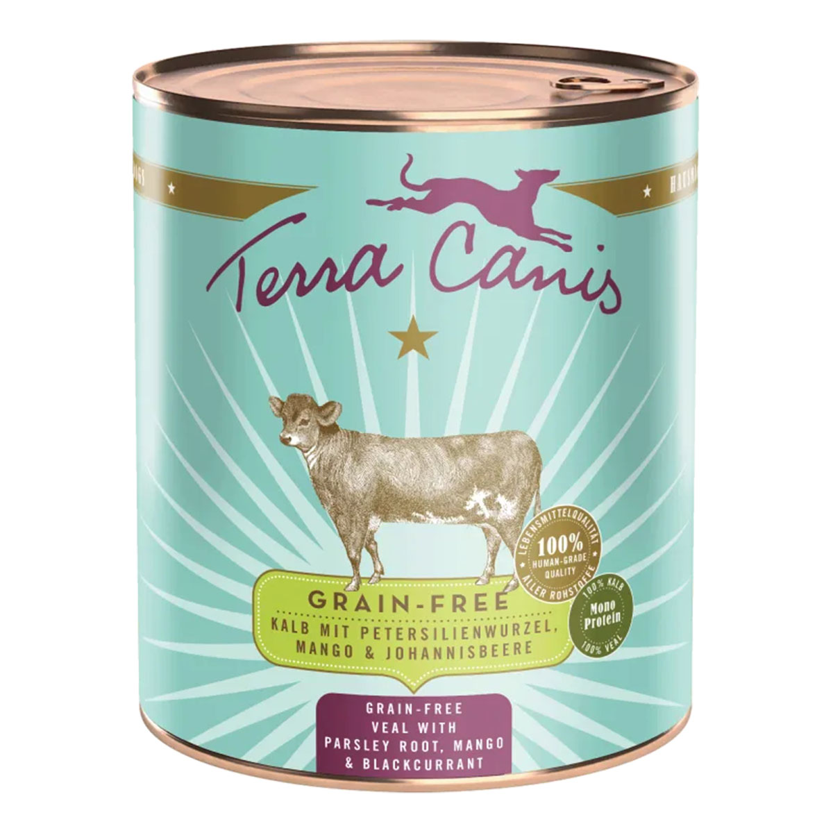 Terra Canis getreidefrei Kalb mit Petersilienwurzel, Mango &amp; Johannisbeere