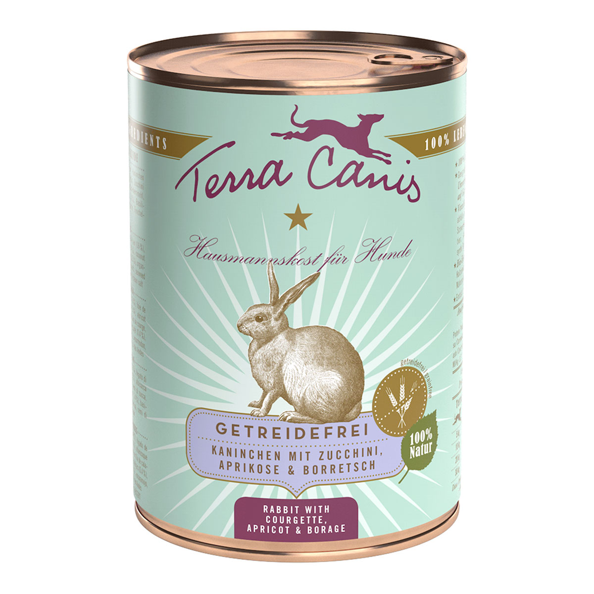 Terra Canis bez obilovin s králíkem, cuketou, meruňkami a brutnákem 12 × 400 g