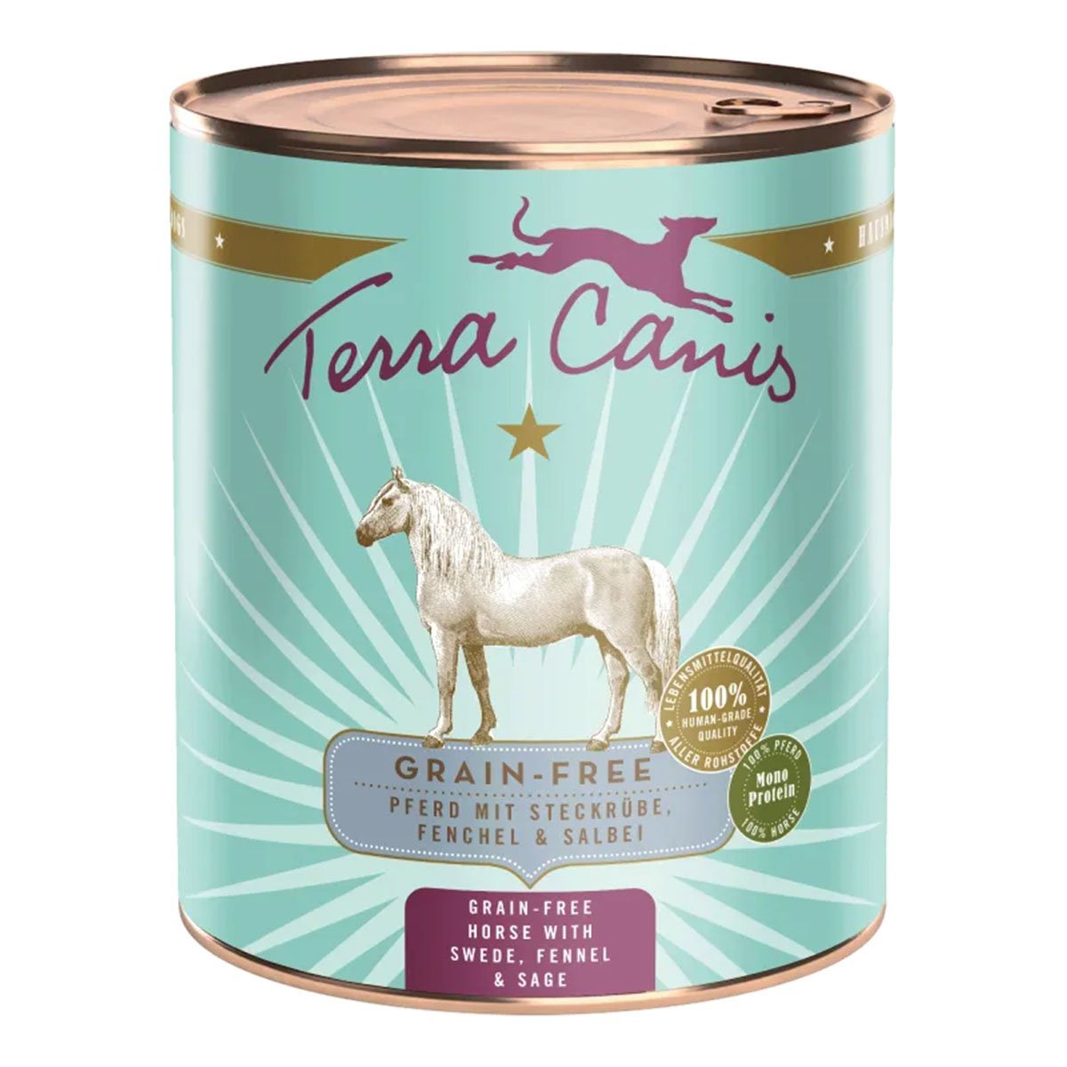 Terra Canis getreidefrei Pferd mit Steckrübe, Fenchel &amp; Salbei