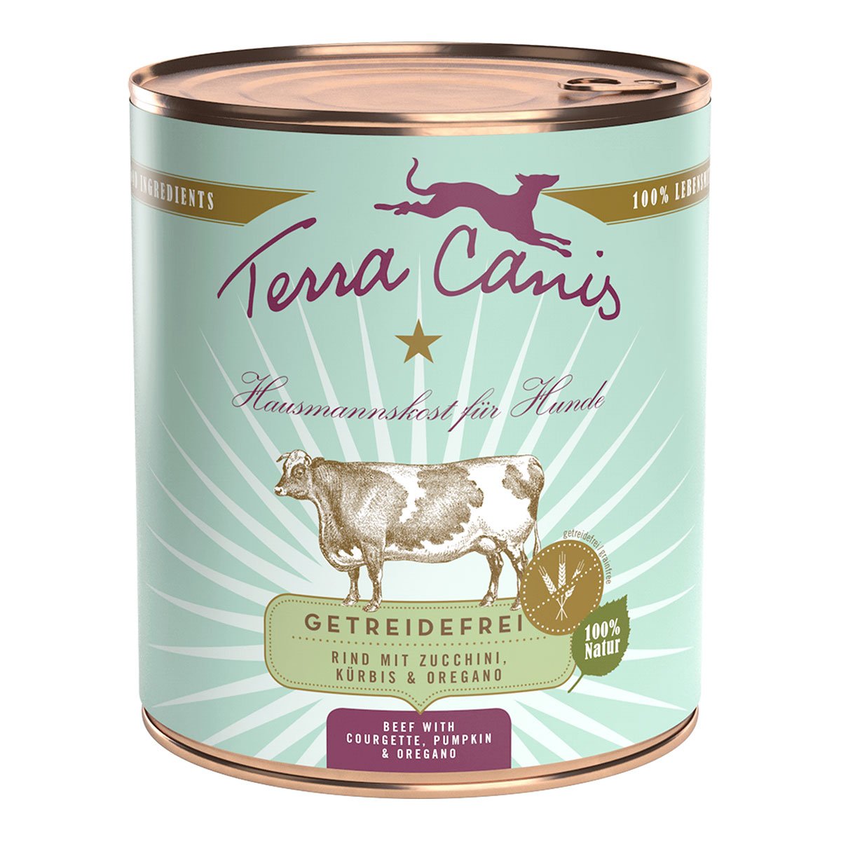 Terra Canis bez obilovin s hovězím, cuketou, dýní a oreganem 6 × 800 g