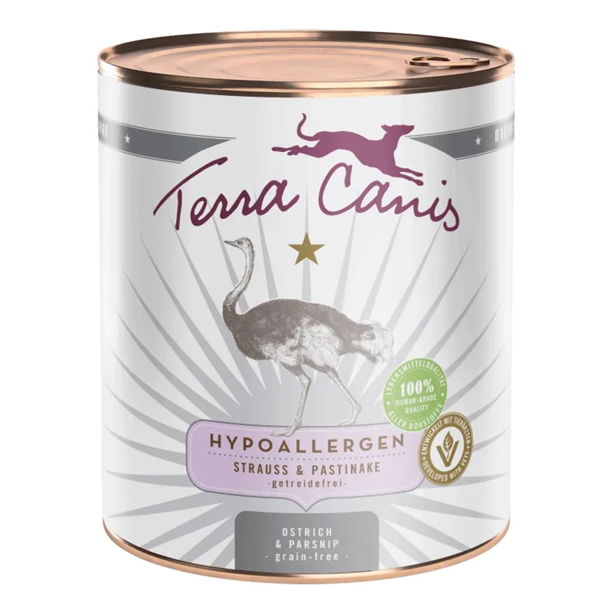 Terra Canis HYPOALLERGEN – Strauß mit Pastinake, getreidefrei