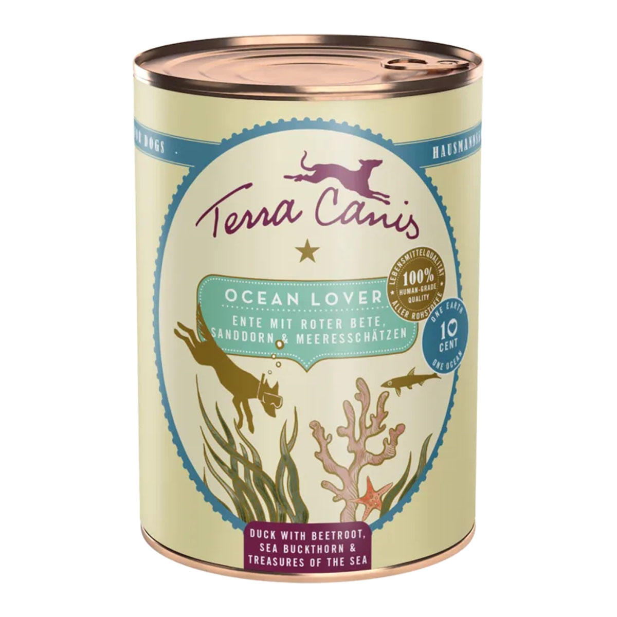 Terra Canis Ocean Lover – Ente mit Roter Bete, Sanddorn und Meeresschätzen