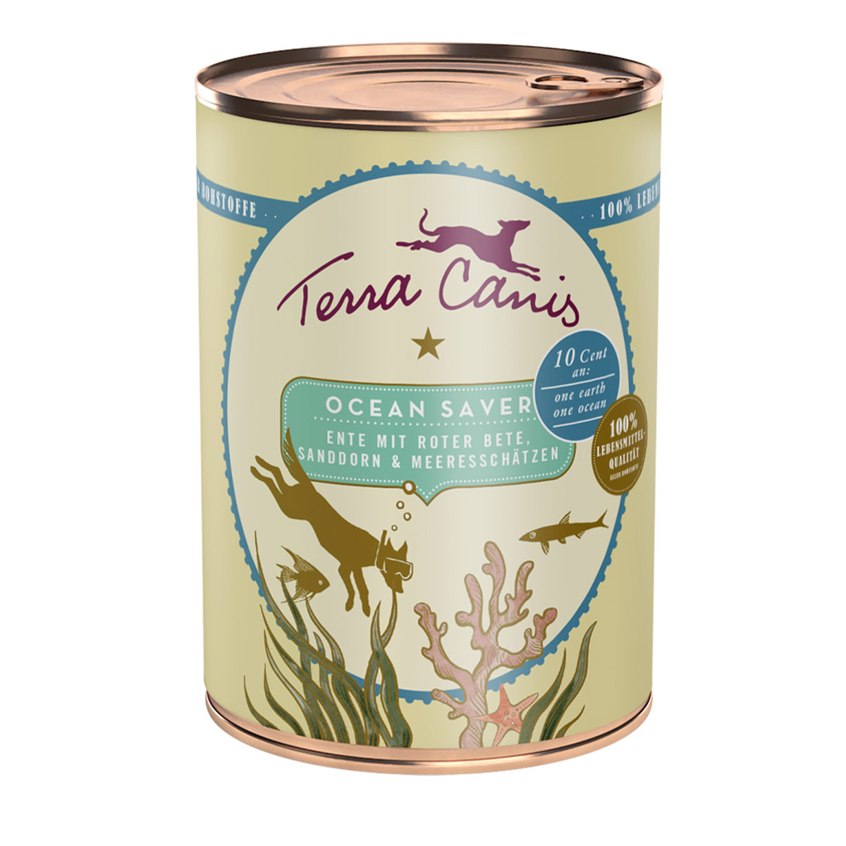 Terra Canis Ocean Saver – kachna s červenou řepou, rakytníkem a dary moře 6× 400 g