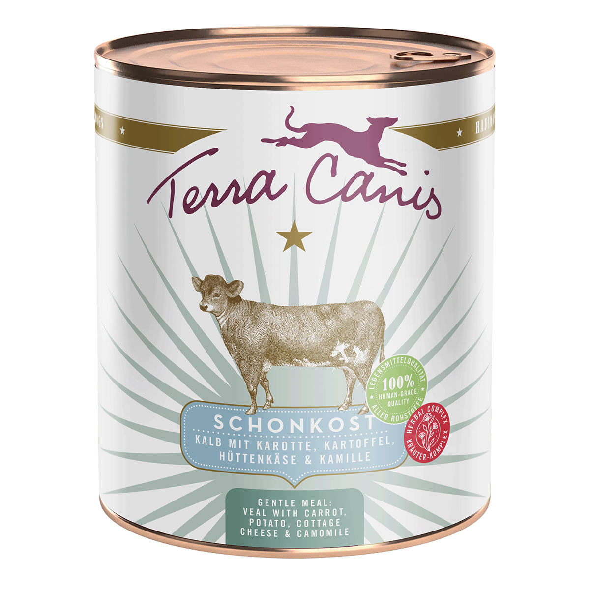 Terra Canis Schonkost Kalb, Karotte, Kartoffel, Hüttenkäse &amp; Kamille