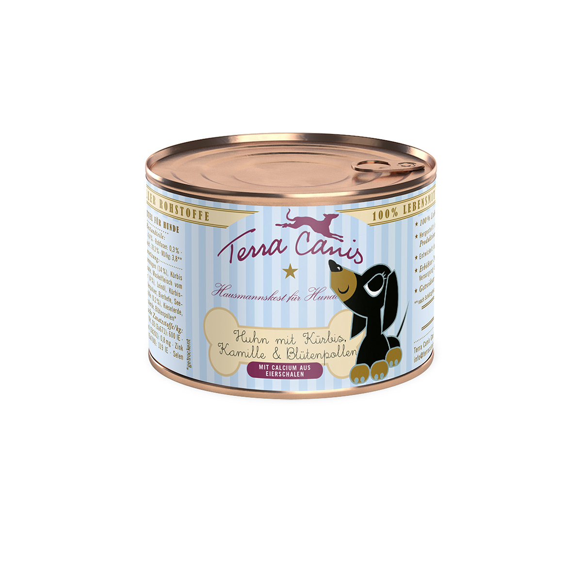 Terra Canis Welpe Huhn, Kürbis, Kamille & Blütenpollen 12x200g