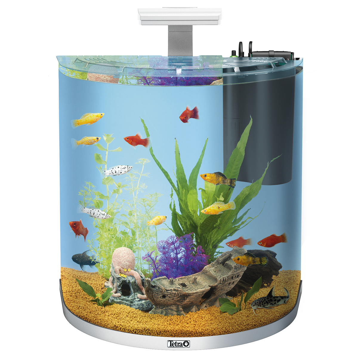 Tetra AquaArt Explorer Line Halfmoon kompletní sada 60 l bílá