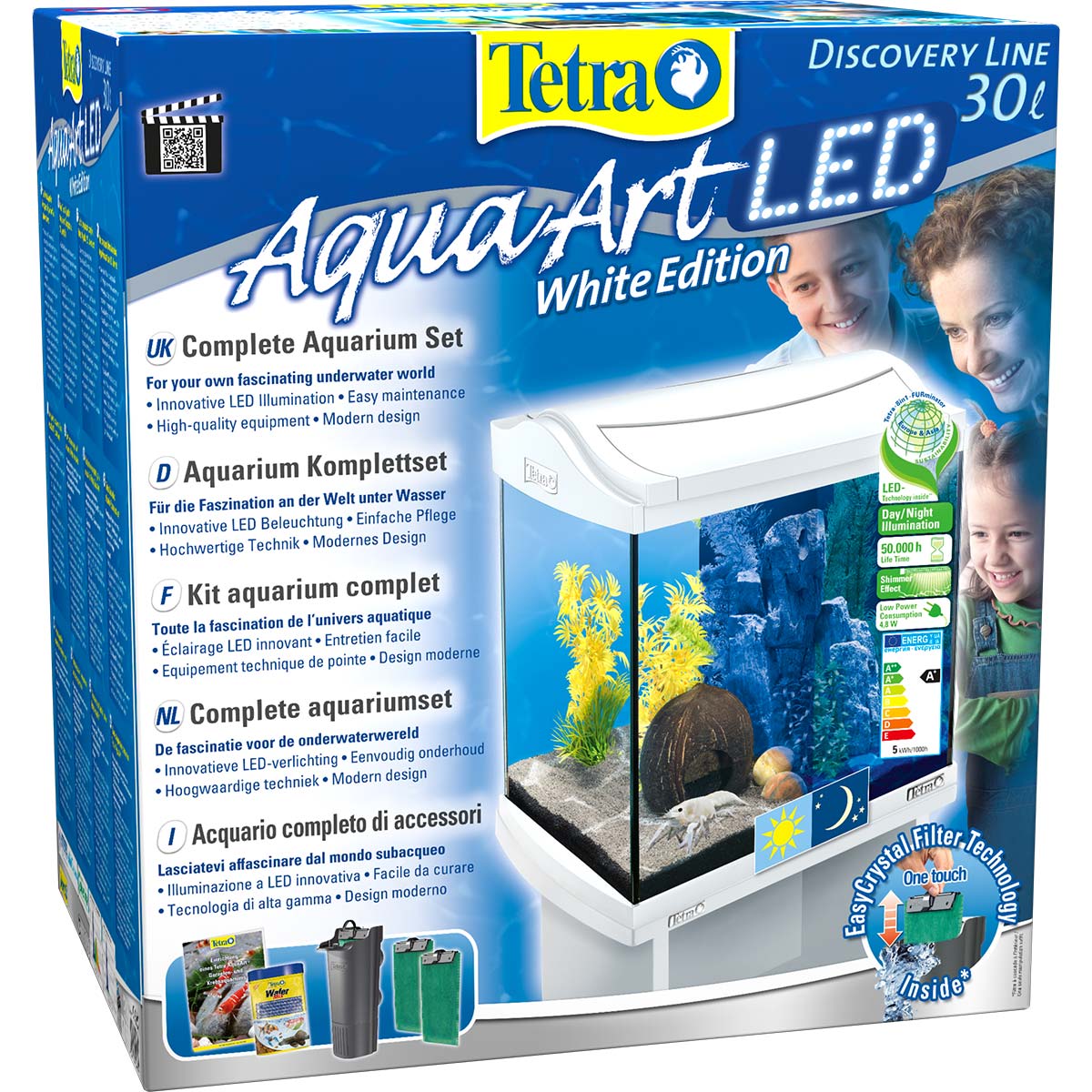 Tetra AquaArt LED kompletní sada do akvária bílá 30
