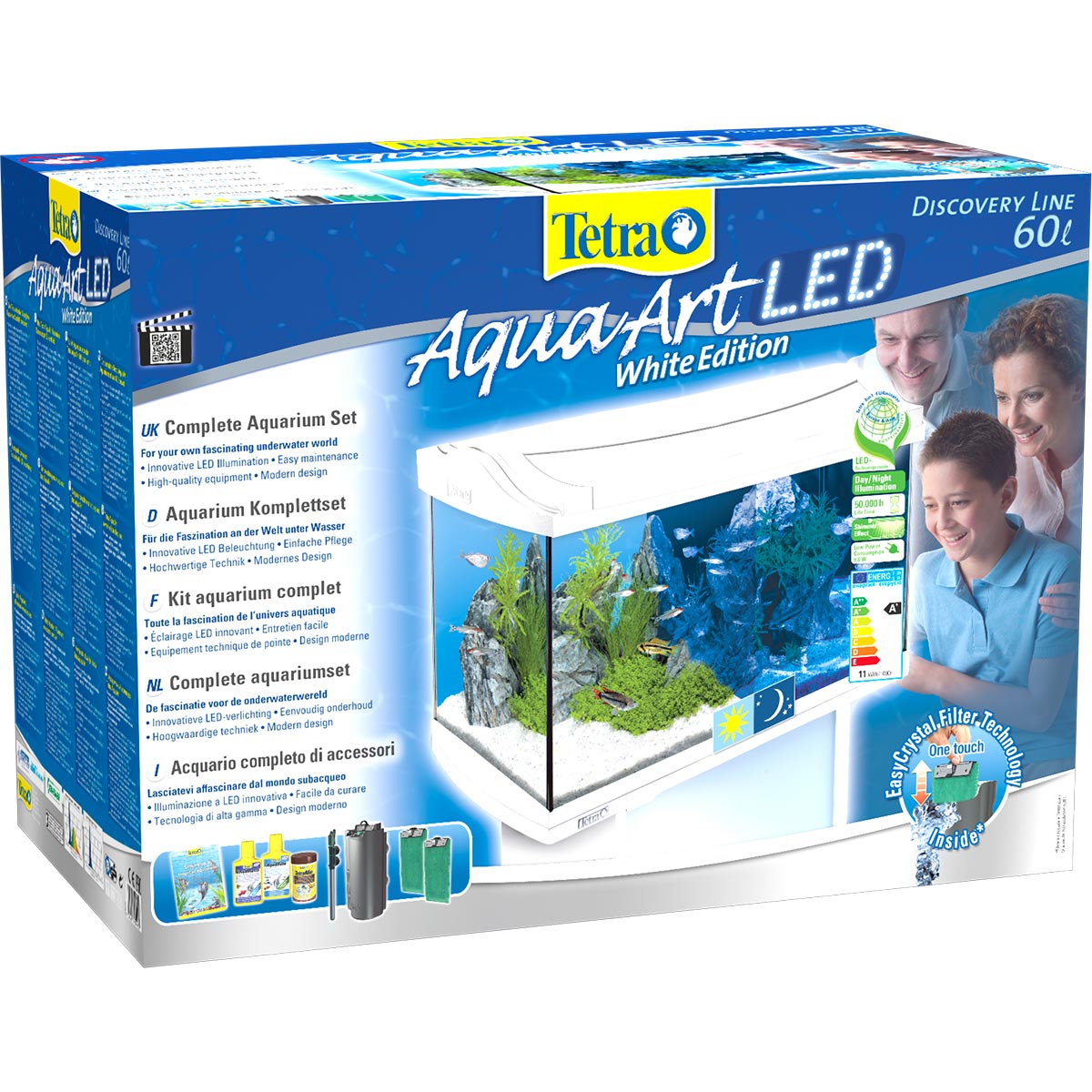 Tetra AquaArt LED kompletní sada do akvária bílá 60