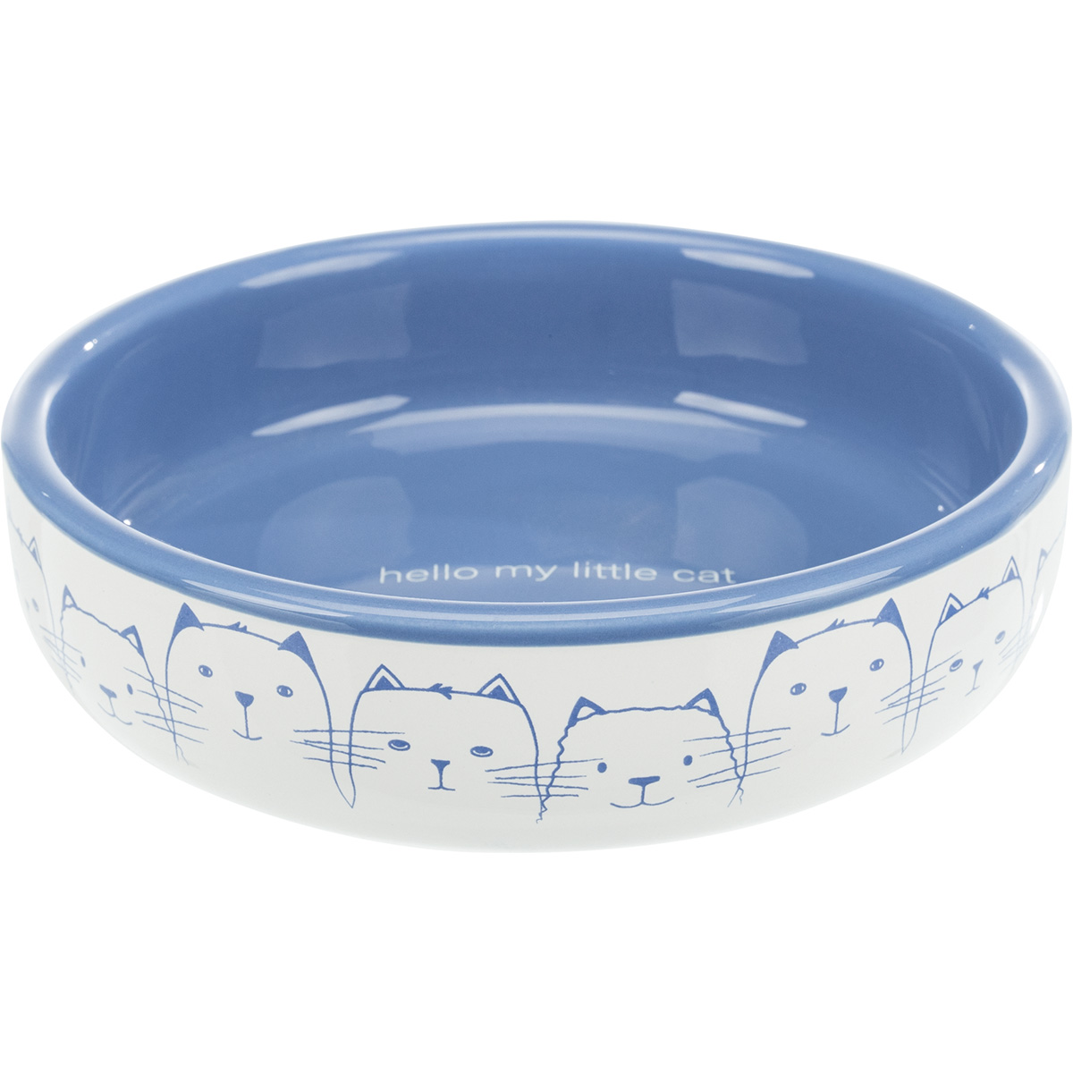Trixie keramická miska pro krátkonosé kočky modrobílá 0,3 l