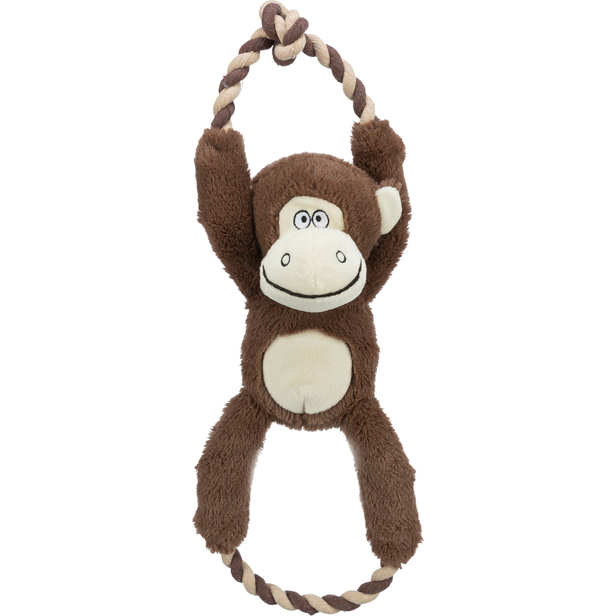 Levně Trixie plyšová opice s lanem 40 cm