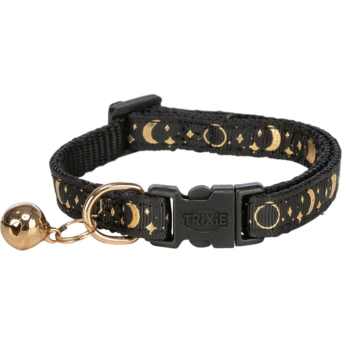 Trixie Katzenhalsband schwarz mit Mond &amp; Sternen