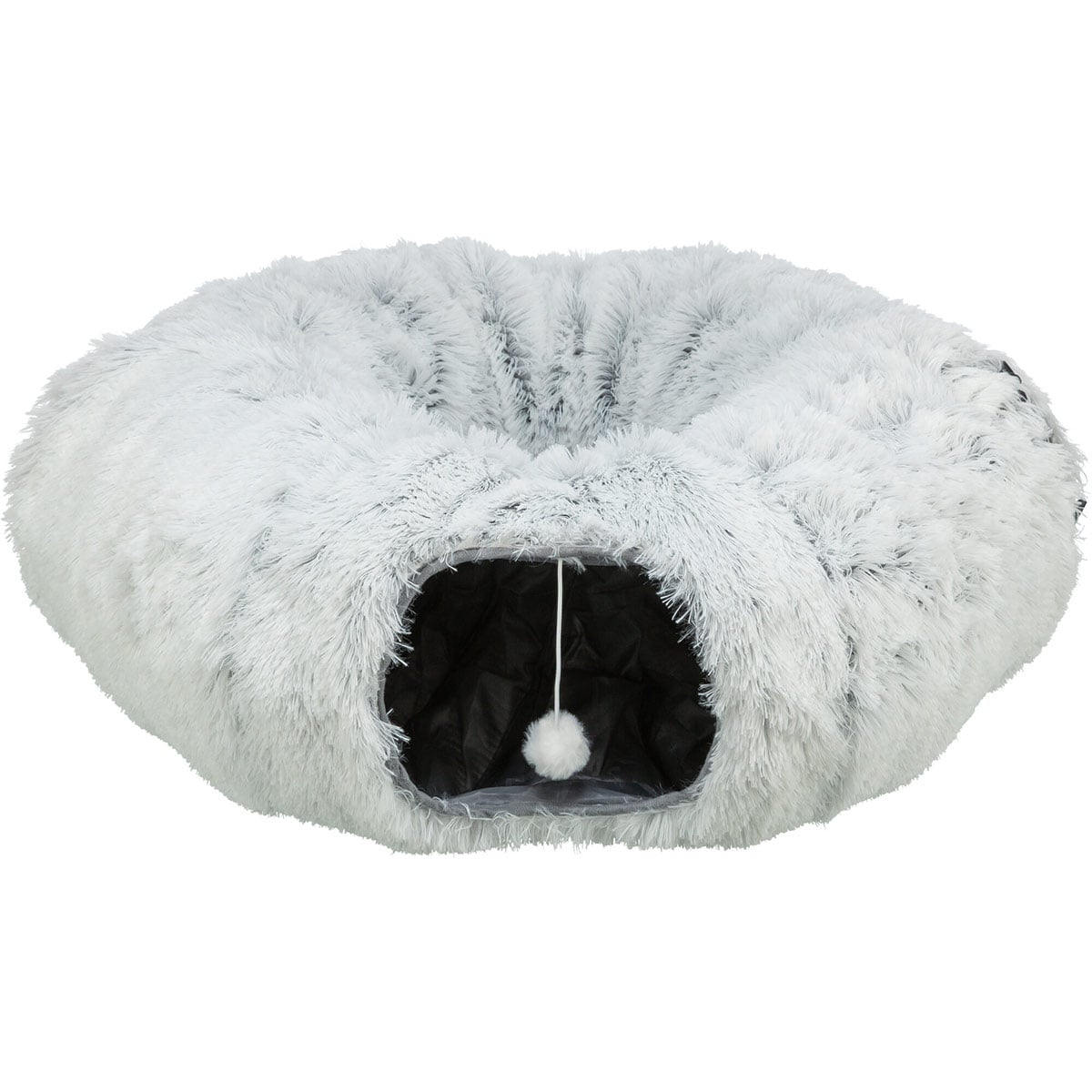 Trixie Katzentunnel Harvey Plüsch grau