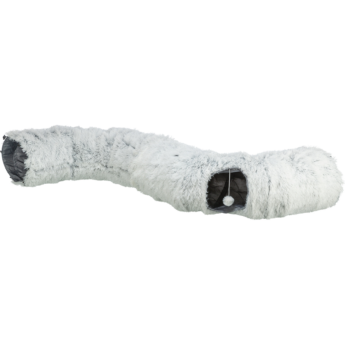 Trixie Katzentunnel Harvey Plüsch grau