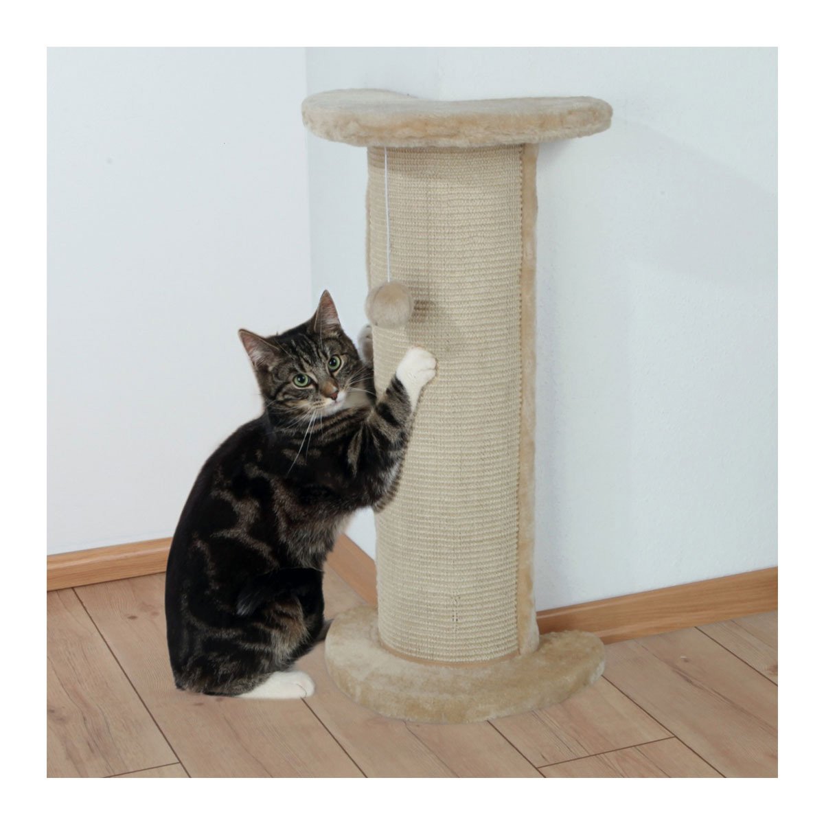 Trixie Kratzsäule Lorca für Ecken beige 37x75x27cm | Rückläufer