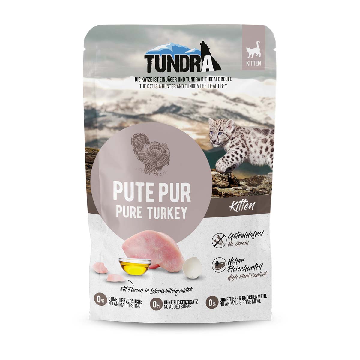 Tundra Cat Pouchpack Kitten Pute pur